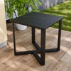 EAGLE PEAK Urban Slate Modern Outdoor Side Table, Weather-Resistant Steel Accent Patio Table - 2 of 4