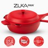 Granitestone Zuka Everyday Pan 10" Nonstick Multi-Functional Saute Pan with Lid, Nylon Spoon and Steamer Basket - 4 of 4