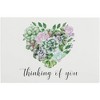 Pipilo Press 48-Pack Blank Thinking Of You Postcards, Heart and Succulents Design (6 x 4 In) - 2 of 4