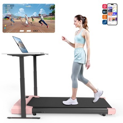 SupeRun Mini Under Desk Treadmill Pad - Compact 31.5''x14.96'' (80cm) Walking belt Quiet Motor, Max 250lbs