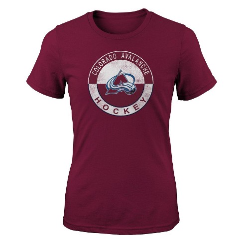 NHL Colorado Avalanche Girls' Crew Neck T-Shirt - XS