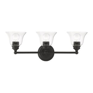 Livex Lighting Moreland 3 - Light Vanity in  Black - 1 of 4