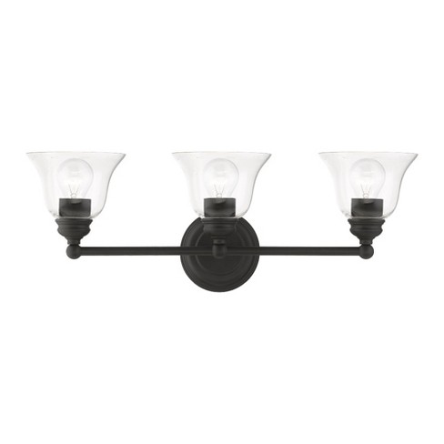 Livex Lighting Moreland 3 - Light Vanity in  Black - image 1 of 4