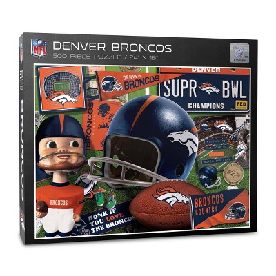 NFL Denver Broncos 500pc Retro Series Puzzle