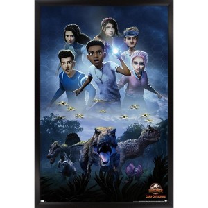 Trends International Jurassic World: Camp Cretaceous - One Sheet Framed Wall Poster Prints - 1 of 4