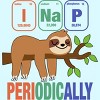 Boy's Design By Humans Funny Science Sloth i Nap Periodic Sloths Lovers By yargic T-Shirt - image 2 of 3