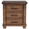 CAVINAS Farmhouse Nightstand Wooden Bedside Table with Drawers End Table for Bedroom, Dark Gray - 3 of 4