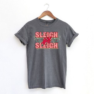 Simply Sage Market Women's Sleigh Girl Sleigh Short Sleeve Garment Dyed Tee - 1 of 2