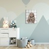 Stupell Industries Bear and Cub Nursery Illustration Grey Farmer Plaid - image 2 of 4