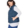 Woman Within Stretch Denim Vest - 4 of 4