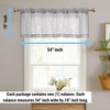 HLC.ME Linda Faux Linen Sheer Short Rod Pocket Curtain Valance Topper for Small Windows, Kitchen and Bathroom - 1 Piece - 2 of 4