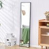 ONWITH Black solid wood frame full length mirror - 3 of 4