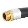 Apache 98108802 25 Foot Industrial Rubber Garden Water Hose with Heavy Duty MGHT x FGHT Brass Fittings and 1 Bend Restrictor, Black - 3 of 4