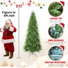 COWLOWN Slim Christmas Tree, Space-Saving Hinged Artificial Tree for Apartments & Small Spaces, Easy Setup with Metal Stand - 4 of 4