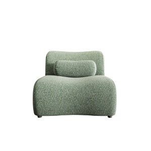 TiramisuBest Black Modular Sofa,Adjustable Headrests,Chenille Sectional,Hidden Legs,Reclining Backrest for Living Room/Bedroom - 1 of 4