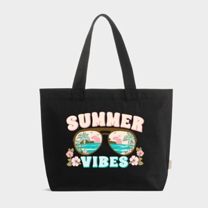 Simply Sage Market - Zippered Canvas Tote - Summer Vibes Beach