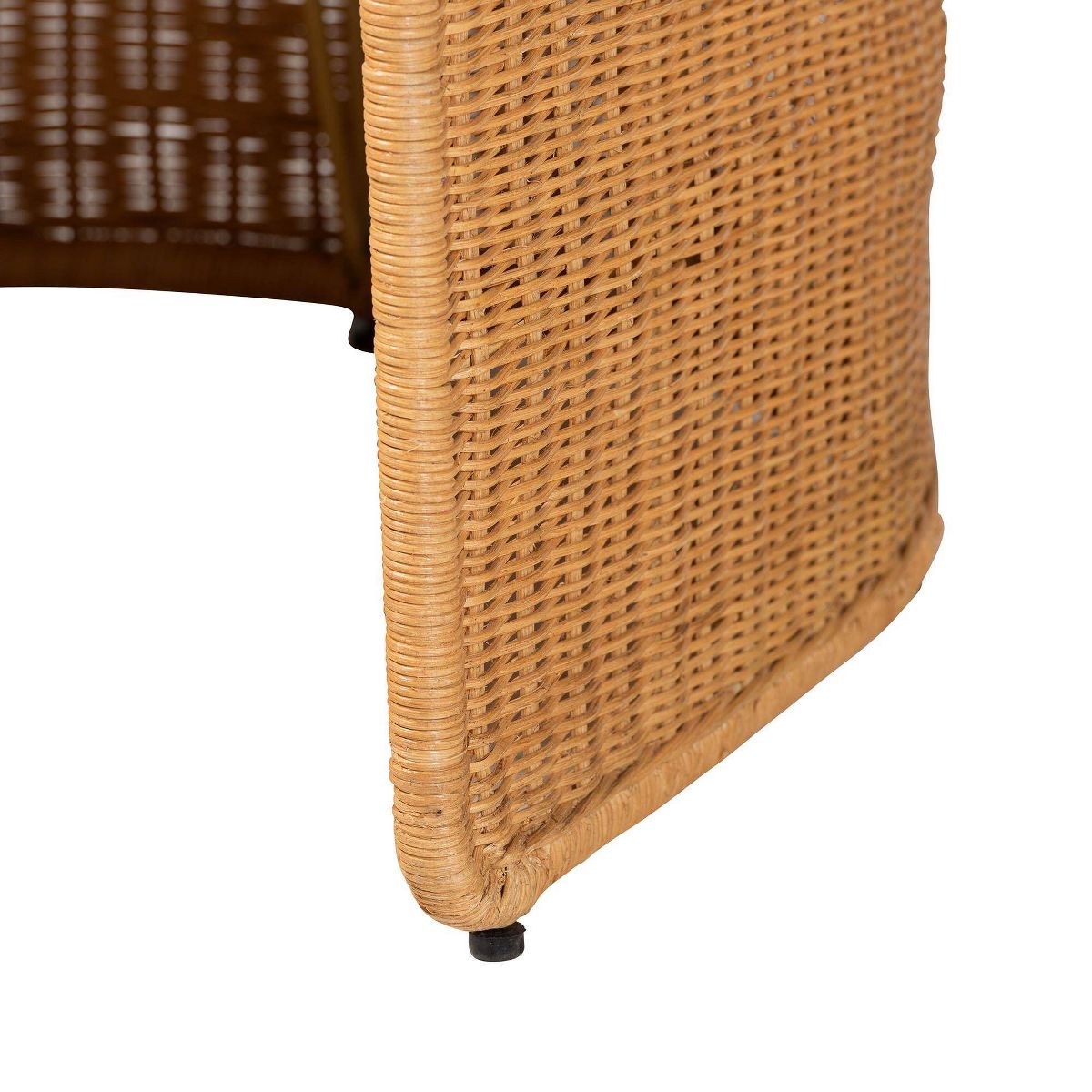 bali & pari Carina Natural Rattan Barrel Dining Chair Light Honey - thumbnail 8