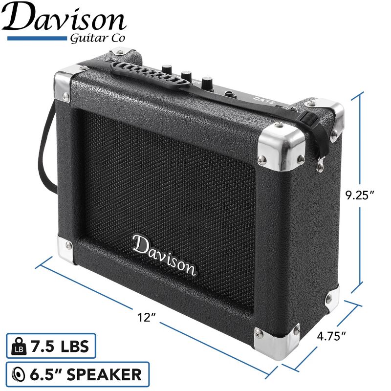 Davison 15 Watt Amp, Electric Bass Guitar Amplifier, 4 of 6