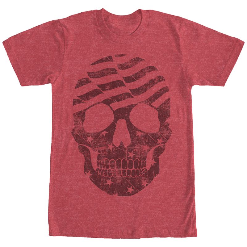 Men's Lost Gods American Flag Skull T-Shirt, 1 of 5