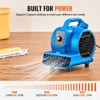 VEVOR Floor Blower, 1360 RPM 600 CFM, Air Mover for Drying and Cooling, Portable Carpet Dryer Fan with 4 Blowing Angles,3-Speeds Adjustment - 4 of 4