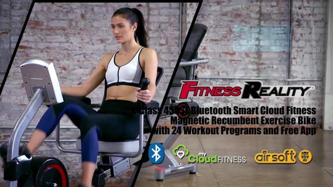Fitness Reality Bluetooth Recumbent Bike, 2 of 13, play video