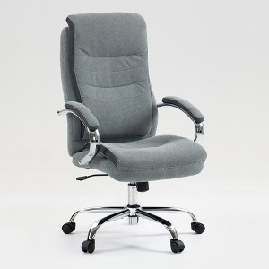 Vynxaria High back, skin friendly cotton fabric material office chair - 1 of 4
