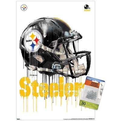 Trends International Nfl Pittsburgh Steelers - Najee Harris 22 Unframed  Wall Poster Print Clear Push Pins Bundle 14.725 X 22.375 : Target