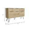 CAVINAS Dresser for Bedroom with Black Metal Handle,Modern Chest of Drawers,Freestanding Dresser for Bedroom - 3 of 4
