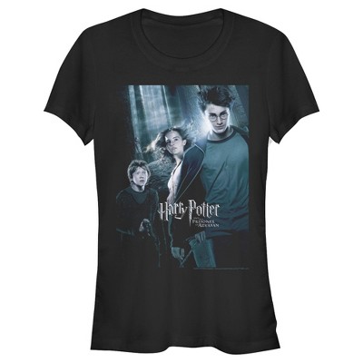 Juniors Womens Harry Potter Prisoner Of Azkaban Poster T-shirt - Black ...