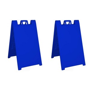 Plasticade Signicade Portable Folding Sidewalk Double Sided Sign Stand (2 Pack) - 1 of 2