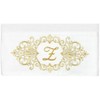 Linum Home Textiles 100% Turkish Cotton MONICA Gold Thread 2PC Embellished Bath Towel Set - 3 of 3