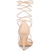 Allegra K Women's Woven Lace Up Strappy Stiletto Heel Sandals - 3 of 4