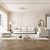 3-Piece Modular Chenille Upholstered Sofa Set with Single Sofa and Movable Ottoman - 3 of 4