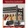 MOEPISY Free-Standing Clothes Rack with Leveling Feet & Wall-Anchor Straps - 4 of 4