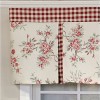 RLF Home 3" Rod Pocket High Quality Fabric D-Willow Pleated Valance for Windows 50" x 17" Red - 4 of 4