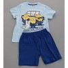 Textiel Trade Boy's Minions Short Sleeve Tee and Shorts Pajama Set - 4 of 4