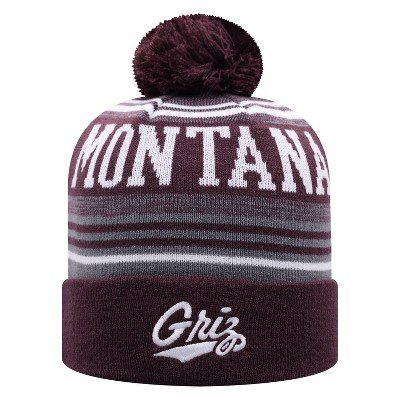 NCAA Montana Grizzlies Men's Rupture Knit Cuffed Beanie with Pom