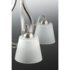 Progress Lighting Arden 3-Light Inverted Pendant, Steel, Antique Bronze, Summer Linen Shade - 3 of 4