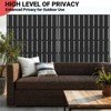 Outdoor Metal Privacy Screen, 72" H x 47" W Outdoor Privacy Screens and 3-Panels, Decorative Fence Panel for Decorative Garden,Patio, Backyard,Balcony - 2 of 4