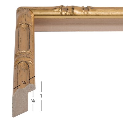 Champagne Gold Faux Bamboo 8x10 Wall Picture Frame