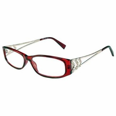 Calabria 831 Designer Reading Glasses in Wine +1.50 130mm Frame/54mm Lens Width
