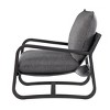 Okak Sling Accent Chair with Comfy Fabric Upholstery Cushion Metal Frame Stylish Reading Armchair for Living Room Waiting Room - 3 of 4