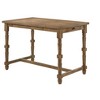 36" H Counter Height Table, Weathered Oak Finish, Rubber Wood Construction, 2 Storage Drawers-- Frevyn - 2 of 4