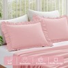 LISM 20"x 26"Ruffle Pillowcases Set of 2,Ruffled Pillow Shams with Envelope Closure - 4 of 4