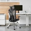 SUGIFT Ergonomic Office Chair with 3D Headrest, Adjustable Armrests, Lumbar Support & Recline – Mesh Back, Cushioned Seat, 330 lbs Capacity - 4 of 4