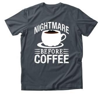 Link Graphic T-Shirt Funny Saying Sarcastic Humor Retro Unisex Short Sleeve T-Shirt - Nightmare Before Coffee