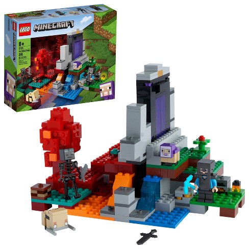 Real LEGO Minecraft Skull Arena Player One, Minecraft Skin 5, And Steve  Minifigs