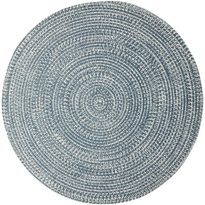 Colonial Mills Kaari Tweed - Arctic Blue 6 Ft round Round Rug Indoor/Outdoor 100% Polypropylene