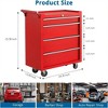 4-Drawer Tool Chest, Rolling Tool Box with Wheels and Lock System, Portable Storage Rolling Tool Chest for Warehouse, Workshop & Repair Shop - 2 of 4