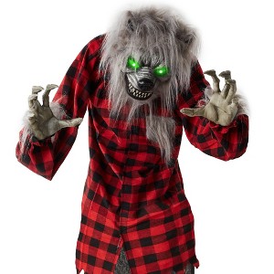 Best Choice Products 5ft Standing Werewolf, Howling Hudson Halloween Animatronic w/ Pre-Recorded Phrases, LED Eyes - 1 of 4